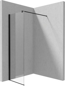 Paravan de dus Walk-in Deante Kerria Plus negru 60x200 cm Total White