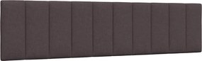 vidaXL Pernă pentru tăblie de pat, Hanko, maro închis, 200 cm, material textil