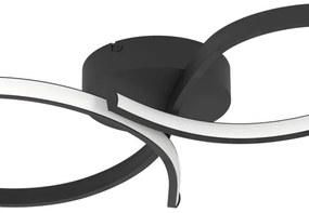 Plafonieră LED Eglo 901266 SERPINS LED/21W/230V 3000K negru