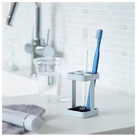 Suport periuțe de dinți YAMAZAKI Tower Slim, alb