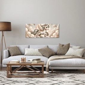 Tablou - Inorog în nori (120x50 cm)