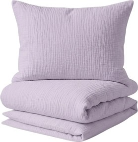 Lenjerie de pat din muselin MUSSARI lila-violet Dimensiune lenjerie de pat: 2 buc 70 x 90 cm | 200 x 220 cm