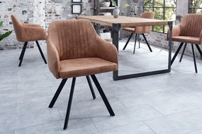 Neînvins Scaun de design Lucca vintage maro