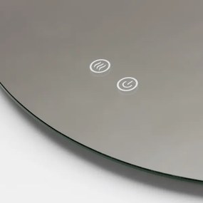 Brilagi - Oglindă LED DEMI PRO, încălzită și reglabilă, cu iluminare, 20 W, 230 V, Ø 60 cm, IP44