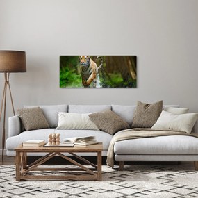 Tablou cu trigrul fugind (120x50 cm)