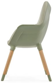KINDERKRAFT - Scaun de masă pentru copii 2în1 FINI2 fag/verde