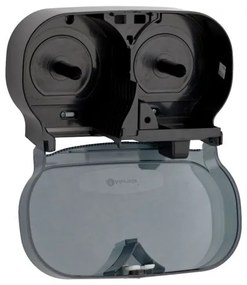 Dozator pentru 2 role de hartie igienica fara tub Merida, negru