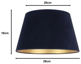 Duolla - Abajur pentru lampă de birou CONE M E27, Ø 28 cm, albastru