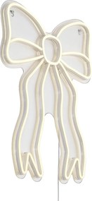 Lampă de perete cu neon alb cald, inclusiv LED - Bow