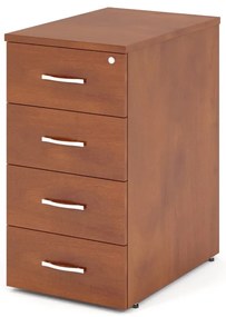Container Impress 40,6 x 60 cm - 4 sertare (pentru masa Impress 76 cm), nuc inchis