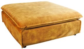Taburete confortabil, suport pentru picioare Heaven 100cm, catifea galben mustar