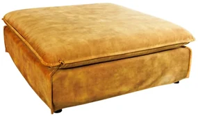 Taburete confortabil, suport pentru picioare Heaven 100cm, catifea galben mustar