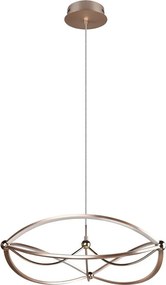 Lustră alămie LED cu intensitate reglabilă Charivari – Trio