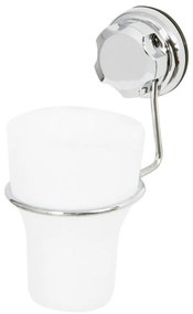 Suport pentru periuța de dinți argintiu autoadeziv din metal Bestlock Bath – Compactor