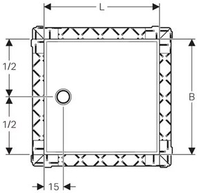 Cadita pentru dus Geberit Setaplano 90x120 cm