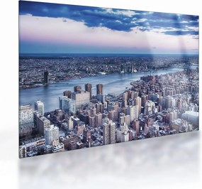 Tablou pe sticlă cu New York (70x50 cm)