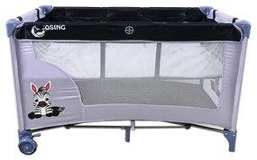 COSING - Pătuț de călătorie ADAM, reglabil, Zebra Gri