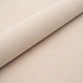 Pat matrimonial bej tapițat cu spațiu de depozitare cu somieră 180x200 cm Mija – Maison de Rêve