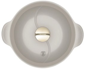 Cratiță cu capac și separator 30 cm, 4.2L – Berlinger Haus Sahara Collection BH 8628, crem, pentru rețete multiple, antiaderentă