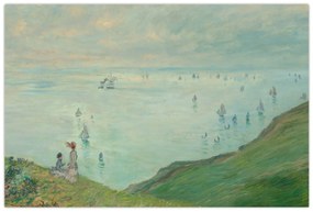 Tablou - Henri Fantin-Latour, Cliffs at Pourville, reproducere (90x60 cm)