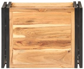 Masa laterala, 40 x 30 x 40 cm, lemn masiv de acacia 1, lemn masiv de acacia