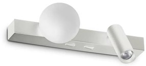 Aplica LED stil minimalist Ping pong ap alba