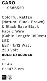 Lampa de podea boho style design natural Caro