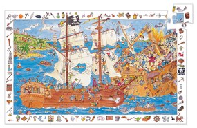 Puzzle observatie Djeco Pirati 100 piese