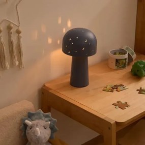 Atmosphera - Lampă de masă pentru copii STARRY MUSHROOM, 1xE14/25W/230V, albastră