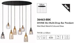 Lustra cu 8 pendule design modern Divine