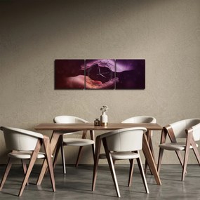 Tablou cu mâini (cu ceas) (90x30 cm)