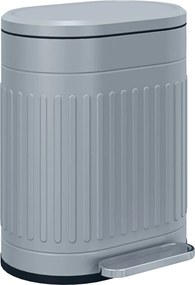 HOMCOM Coș de gunoi 20 L cu pedală, cu capac, coș interior detașabil, funcție Soft-Close 36,5 x 31,2 x 45 cm, Gri | Aosom Romania