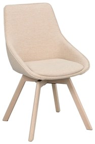 Scaune de dining bej 2 buc. Alison – Rowico