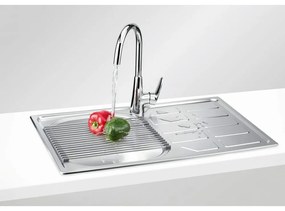 Chiuveta bucatarie inox cu o cuva crom leinen Deante Soul 1, LEINEN