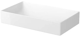 Lavoar pe blat alb 60 cm, dreptunghiular, Cersanit Inverto