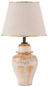 Lampă de masă RAMZES 1xE27/40W/230V crem/auriu