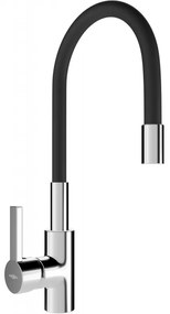 Mexen Flex baterie de bucătărie, Crom/Neagră - 670900-07