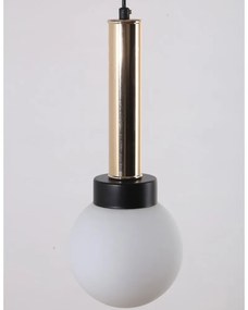 Lustră cu abajur din sticlă ø 15 cm Cota – Squid Lighting