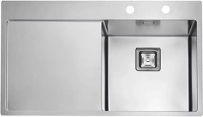 Chiuveta inox Alveus Stylux 50 Satin 86x51 cm dreapta