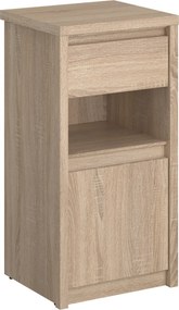 Comodă 1D1S, stejar sonoma, NORTY TYP 24