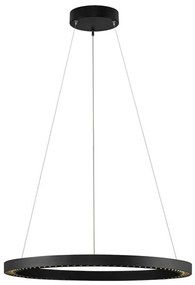 Lustra suspendata LED design circular DEOS negru NVL-9030894