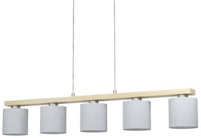 Eglo 901291 - Candelabru suspendat pe cablu CASTRALVO 5xE27/28W/230V
