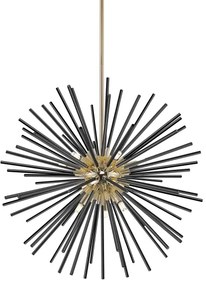 Lustră pe tijă Zuma Line P0491-09C-F7BC URCHIN 9xG9/42W/230V auriu/negru