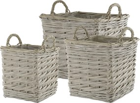 Set 3 Ghivece French Basket, Kalathi