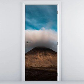 Fototapet pentru ușă - Nor deasupra crestei montane (95x205cm)