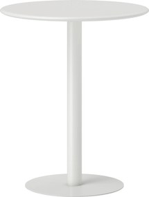 HOMCOM Masă de Dining Rotundă și Modernă pentru 2 Persoane din Oțel, Albă | Aosom Romania