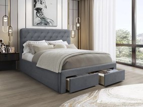Pat matrimonial 160 cm Morasol (gri). Promo -6%. 1092482