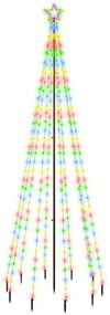 Brad de Craciun, 310 LED-uri colorate, 300 cm, cu tarus 1, Multicolour, 300 x 100 cm