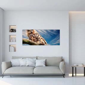 Tablou cu bufnița (120x50 cm), în 40 de alte dimensiuni noi