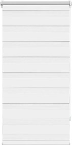 vidaXL Jaluzea Zebră 80,9x150 cm Lățime material 76,7 cm alb